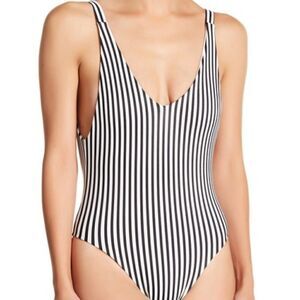Tee Ink Womens Alexis V Neck One Piece Swimsuit